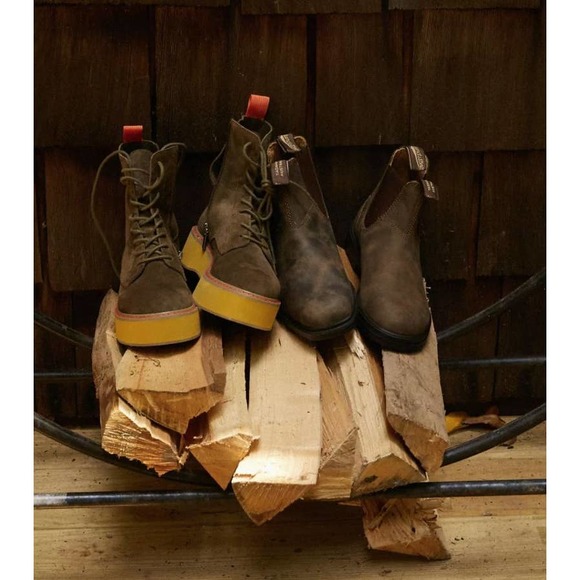 Urban Outfitters Gemma Suede Utility Boot Green - Picture 5 of 6